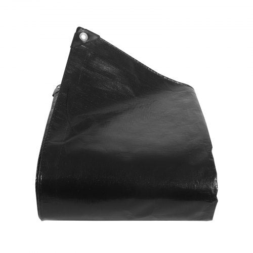 15 x 20 ft Pond Liner, 14 Mil Thickness, 3-Layer Reinforced PE Fish Koi Pond Liner for Outdoor Ponds, with Hemmed Edge and 4 Metal Buttonholes, for Water Garden, Waterfall, and Fountains, Black
