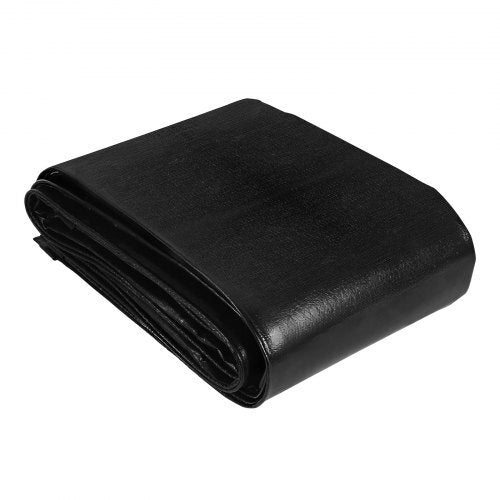 15 x 20 ft Pond Liner, 14 Mil Thickness, 3-Layer Reinforced PE Fish Koi Pond Liner for Outdoor Ponds, with Hemmed Edge and 4 Metal Buttonholes, for Water Garden, Waterfall, and Fountains, Black