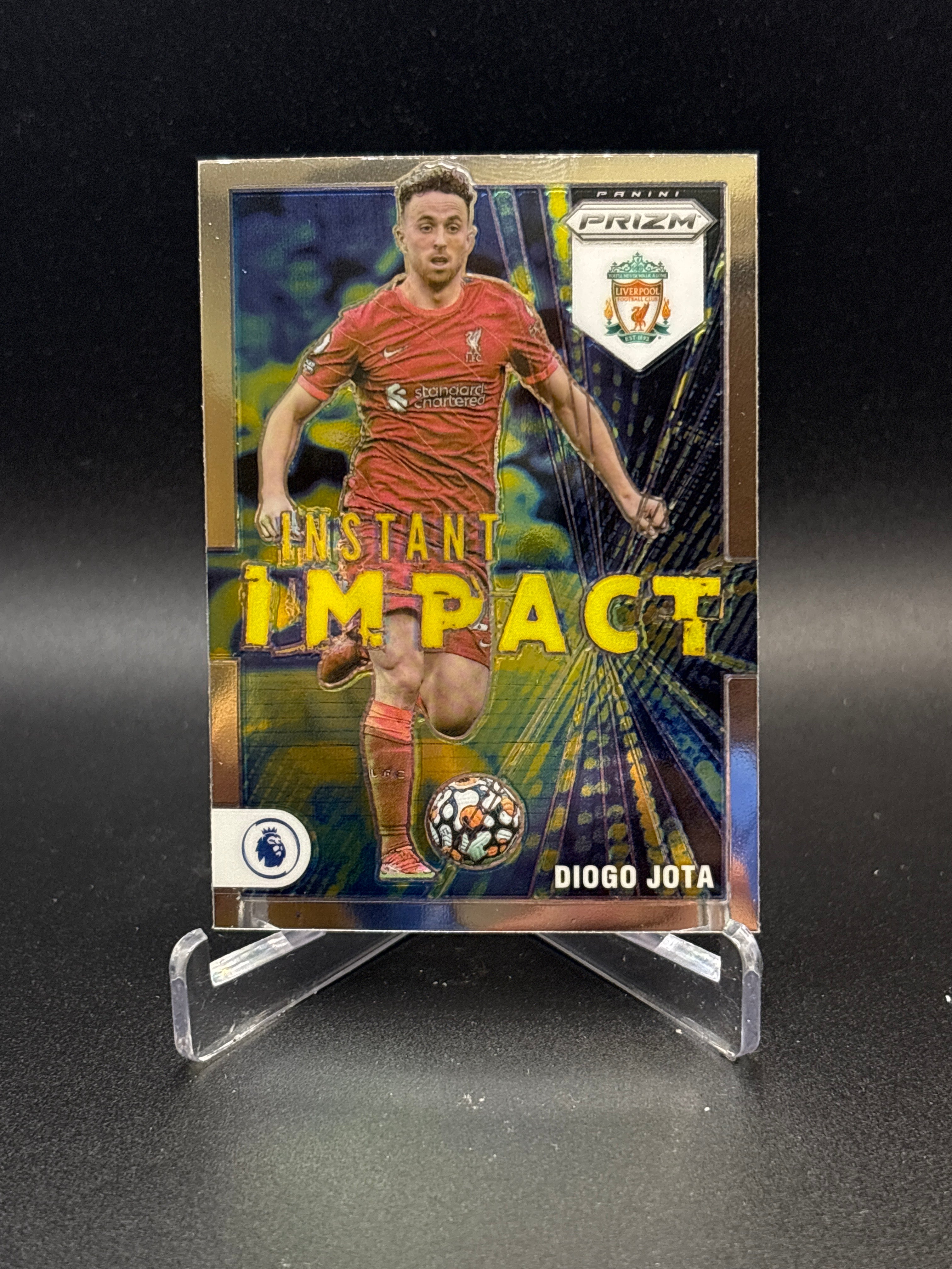 2021-22 Panini Prizm PL Diogo Jota #23 Instant Impact Liverpoo