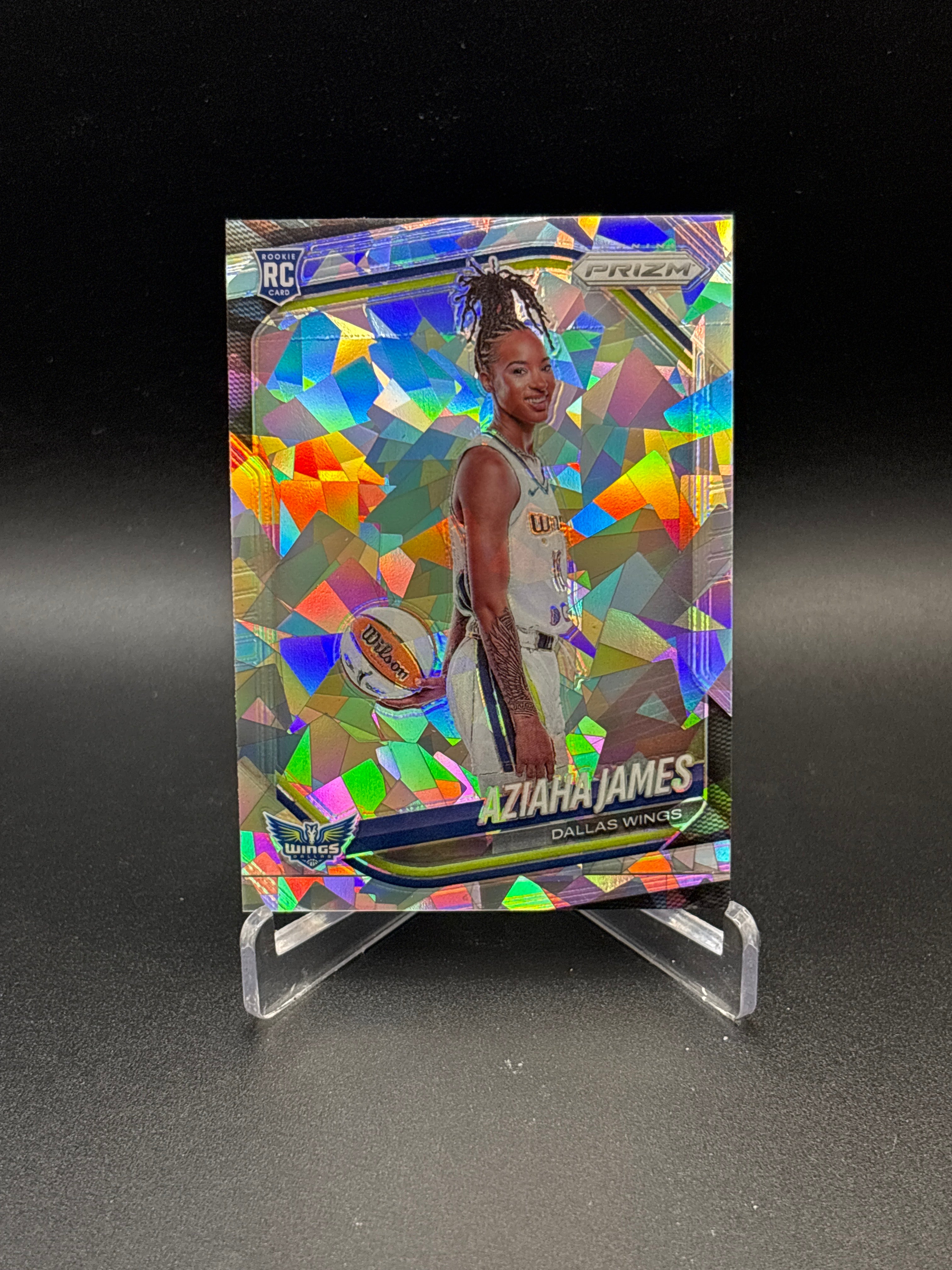 2025 Panini Prizm WNBA Aziaha James Rookie Cracked Ice