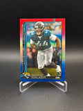 2025 Topps Chrome Travon Walker Red White & Blue #141 JAX Jaguars