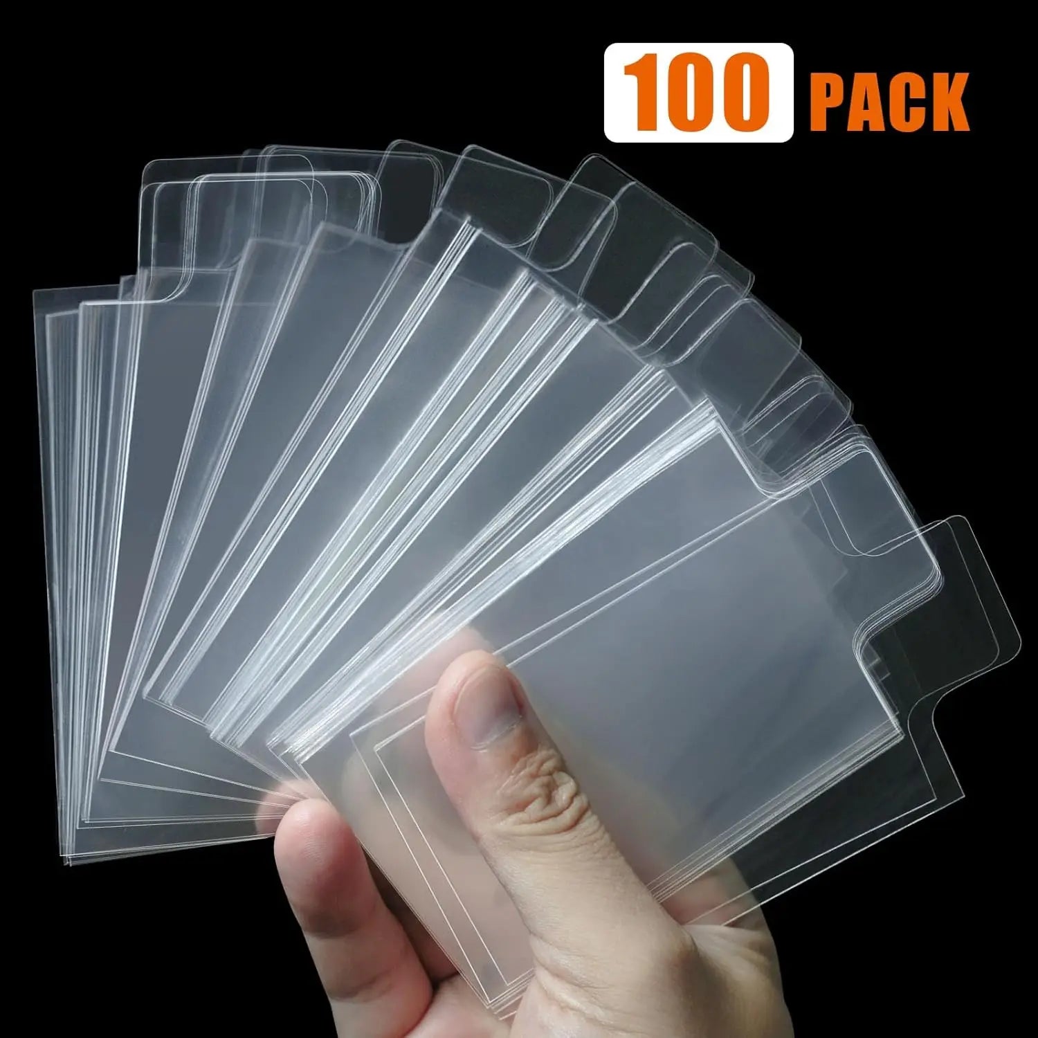 100-1000pcs 65*90mm Raised Type Card Sleeves Fit For Pokemon YuGiOh Game Cards Protector Trading Folder Transparent Case Holder
