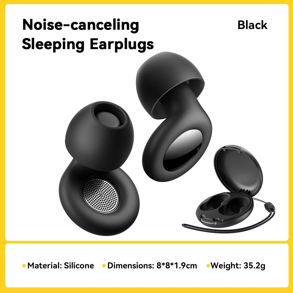 Silicone Earplugs for Sleep Noise Cancel Noise Reduction-Soundproof Reduce Disturbances -Quality loop Earplugs
