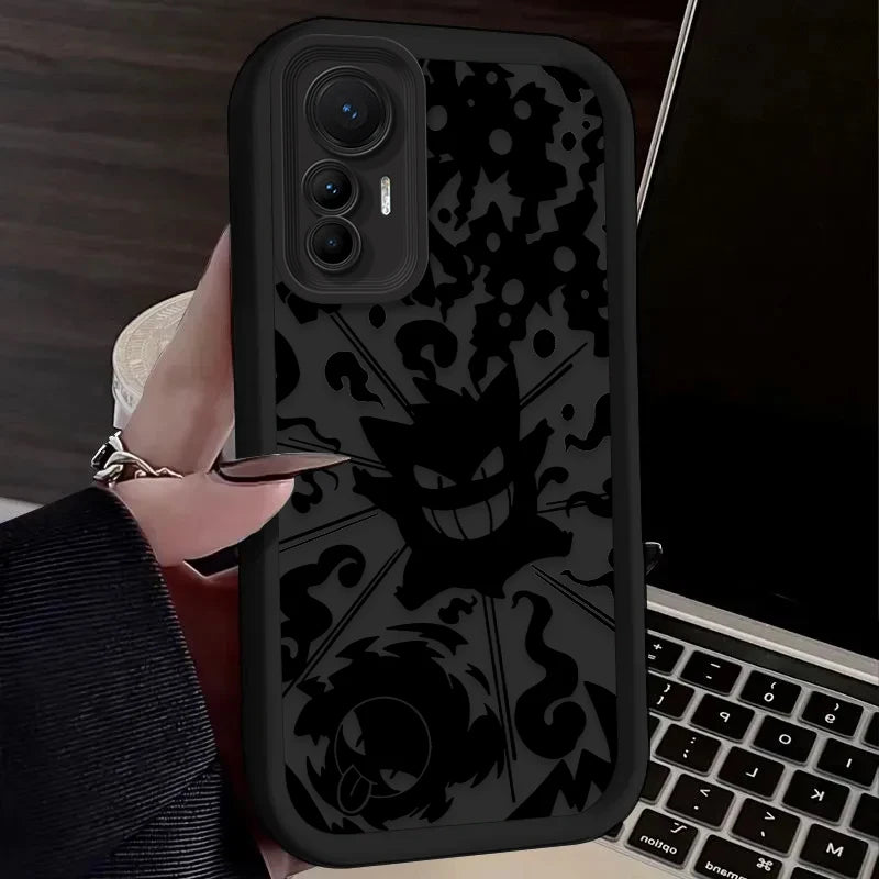 Pokemon Gengar Shockproof Soft Case for Xiaomi Poco X7 X6 X5 X4 GT X3 NFC F7 F6 F5 F4 F3 M5s C65 C75 M6 Pro 4G 5G Printing Cover