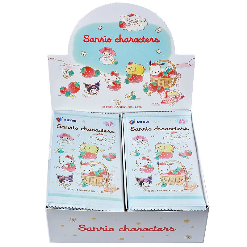 KABAO Original Anime Sanrio Family Kuromi Hello Kitty My Melody Shining Collectible Card Game Trading Card Toys