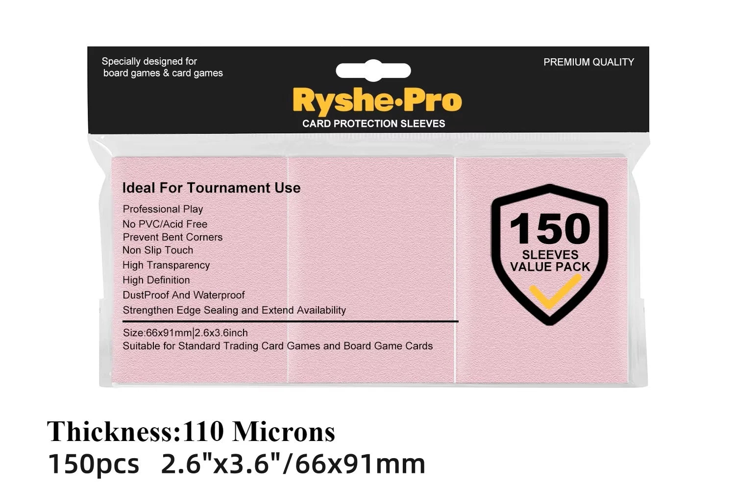 100pcs Clear Card Sleeves for Trading Card Perfect for Double-sleeving and Compatible with Pokemon Mtg Cards Sport Cards