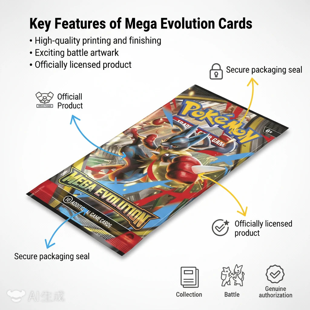 Original Pokemon Trading Card PTCG English Version ME01 MEGA EVOLUTION Booster Box ETB Cards