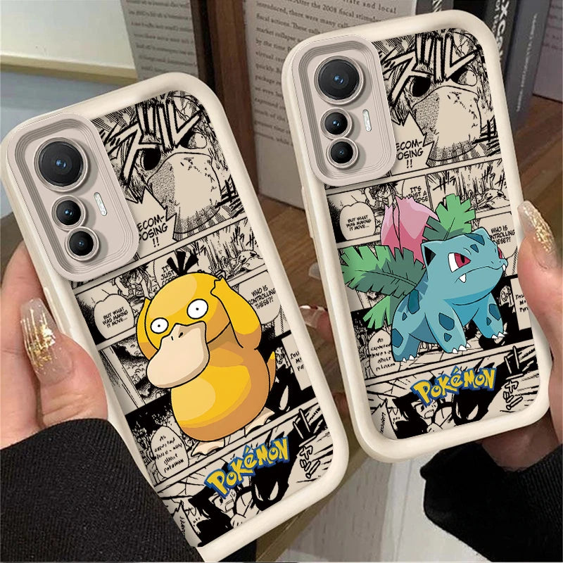 Cartoon P-Pokemon Phone Case for Xiaomi Poco F7 F6 F5 F4 F3 M5s C65 C75 C71 X7 X6 X5 X4 GT X3 NFC M7 M6 Pro 4G 5G Back Cover