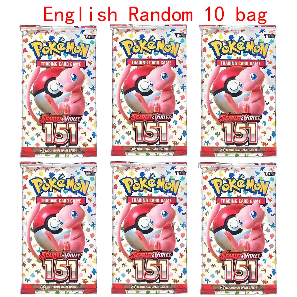 Pokemon Card 10/20 Pcs Prismatic 151 Evolutions English Booster Battle Pokemon Cards Battle Game Carte Trading Collection Cards