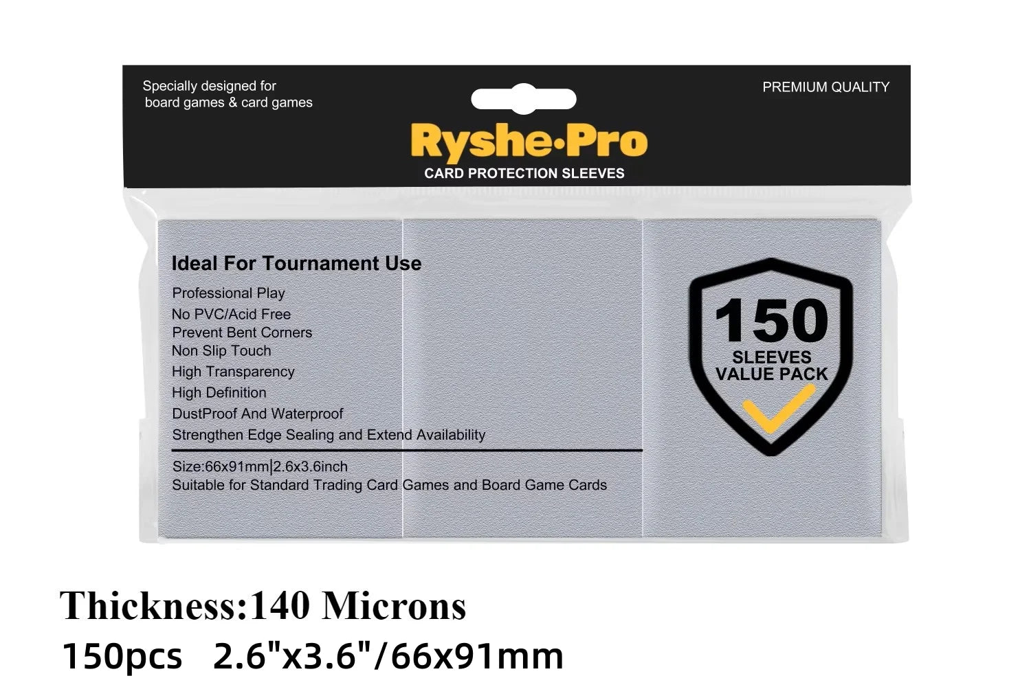 100pcs Clear Card Sleeves for Trading Card Perfect for Double-sleeving and Compatible with Pokemon Mtg Cards Sport Cards