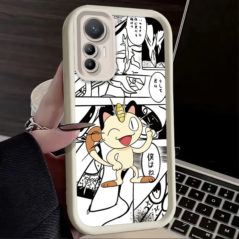 Cartoon P-Pokemon Phone Case for Xiaomi Poco F7 F6 F5 F4 F3 M5s C65 C75 C71 X7 X6 X5 X4 GT X3 NFC M7 M6 Pro 4G 5G Back Cover