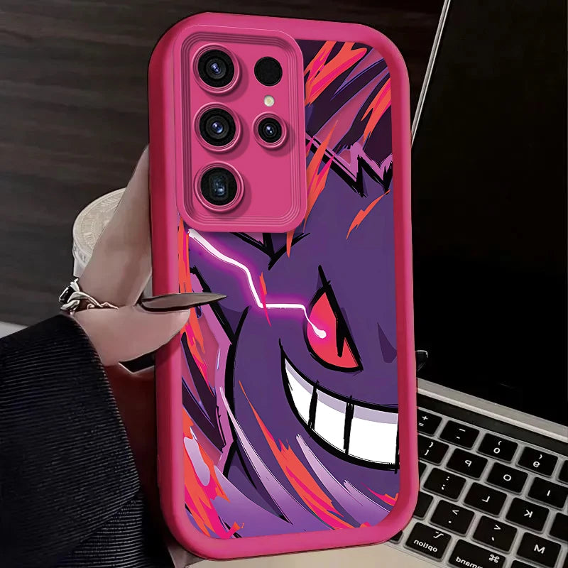 Cartoon P-Pokemon Phone Case For Samsung Galaxy S24 S25 S23 Ultra S22 S21 Plus FE A36 A56 A26 A16 A06 A15 A25 A35 A55 5G Cover
