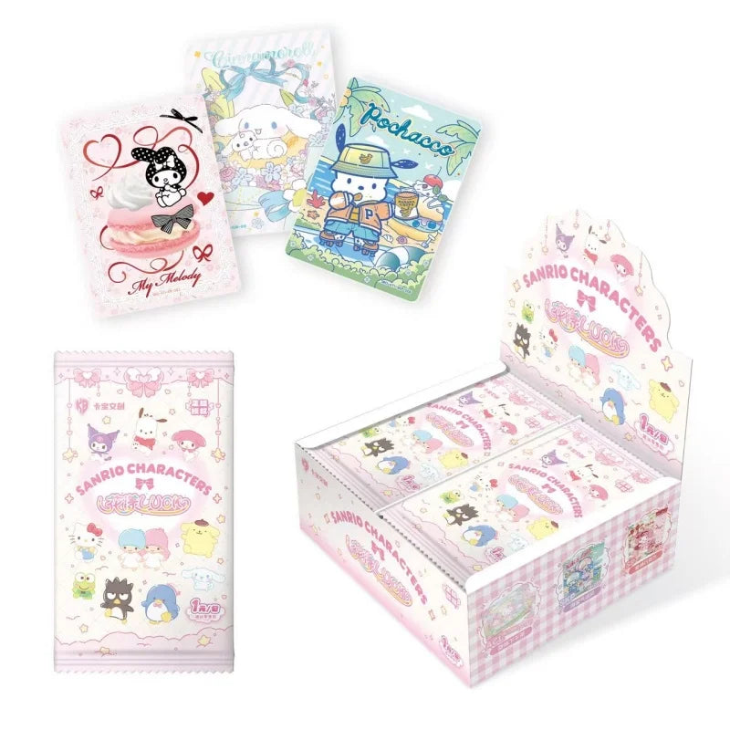 KABAO Original Anime Sanrio Family Kuromi Hello Kitty My Melody Shining Collectible Card Game Trading Card Toys