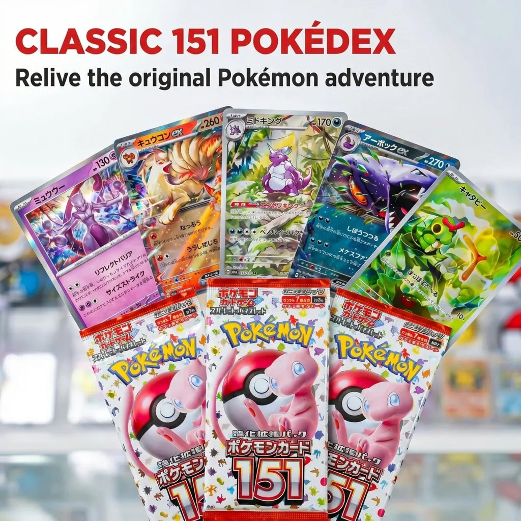 Pokemon Cards TCG 140/Box Scarlet Violet 151 Japan SV2a Sv11W Zekrom Version Classics Expansion Booster Box Trade Card Kid Gifts