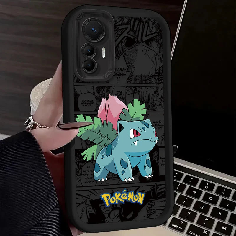Cartoon P-Pokemon Phone Case for Xiaomi Poco F7 F6 F5 F4 F3 M5s C65 C75 C71 X7 X6 X5 X4 GT X3 NFC M7 M6 Pro 4G 5G Back Cover