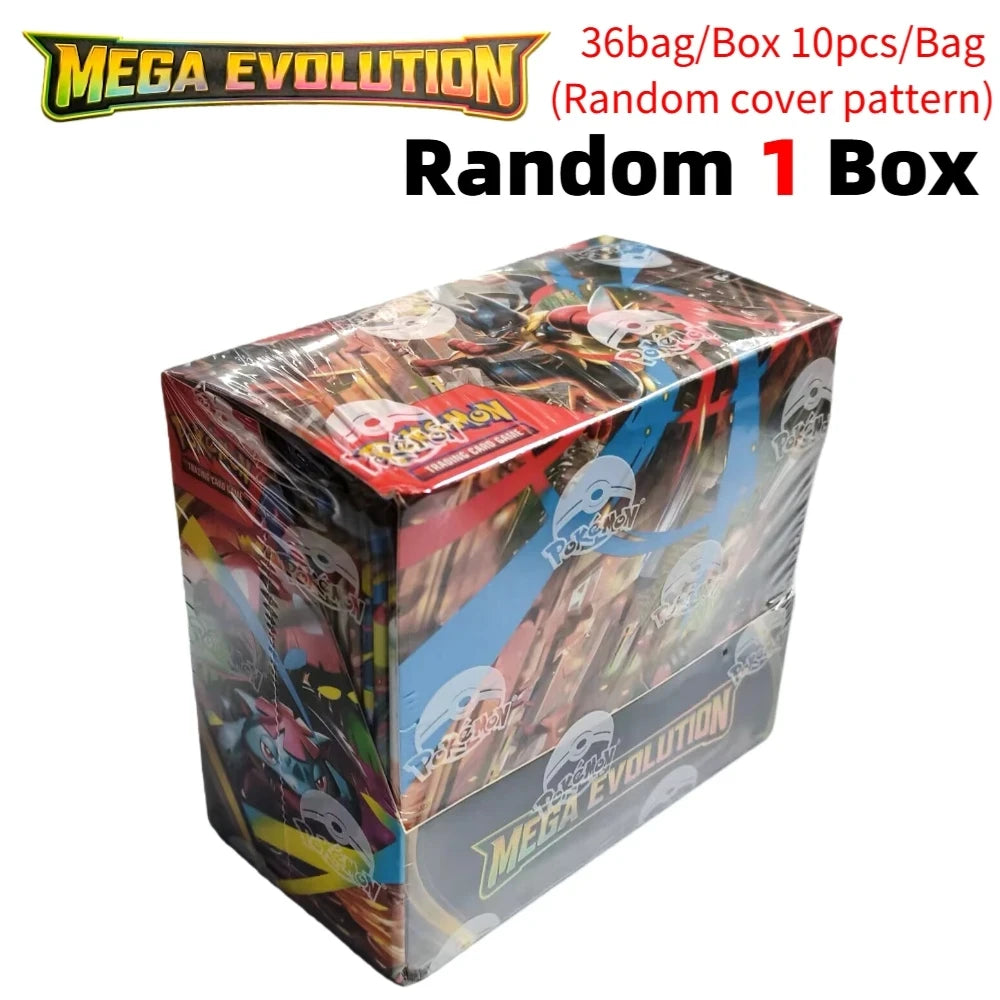 Pokémon  Cards 9+1 Per Pack TCG Mega Evolution Phantasmal Flames Booster Box Trading Card Game Collection Set English Pokemon