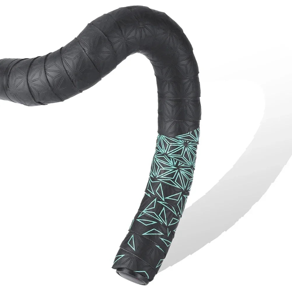 Multi Color Chrysanthemum Pattern Bike Bar Tape PU EVA Shock Absorb Non-slip Cycling Handle Wrap
