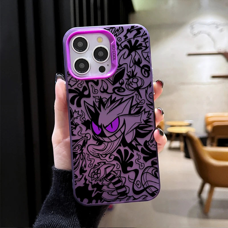 Prank Gengar P-Pokemon Plating Phone Case for Samsung Galaxy S25 Edge S24 S23 S22 S21 S20 Ultra Plus FE A56 A36 A26 Cover