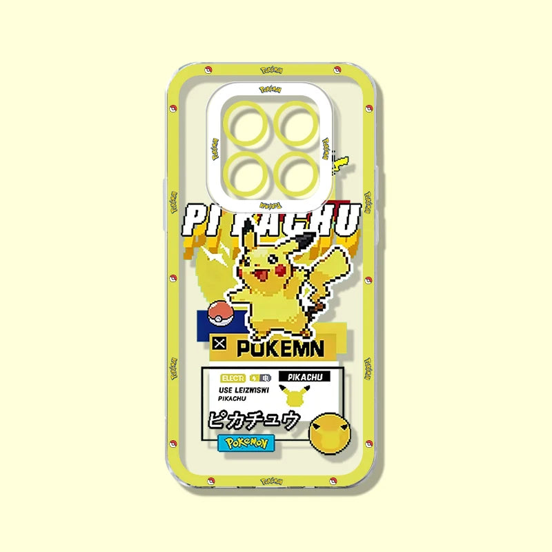 P-Pokemon Pokedex Gengar Case for Xiaomi Redmi 15 15C 14R 14C 13 13C 13X 12 12C 10 10A 10C A5 A4 A3 Pro Turbo 5 Max 4 3 4G 5G