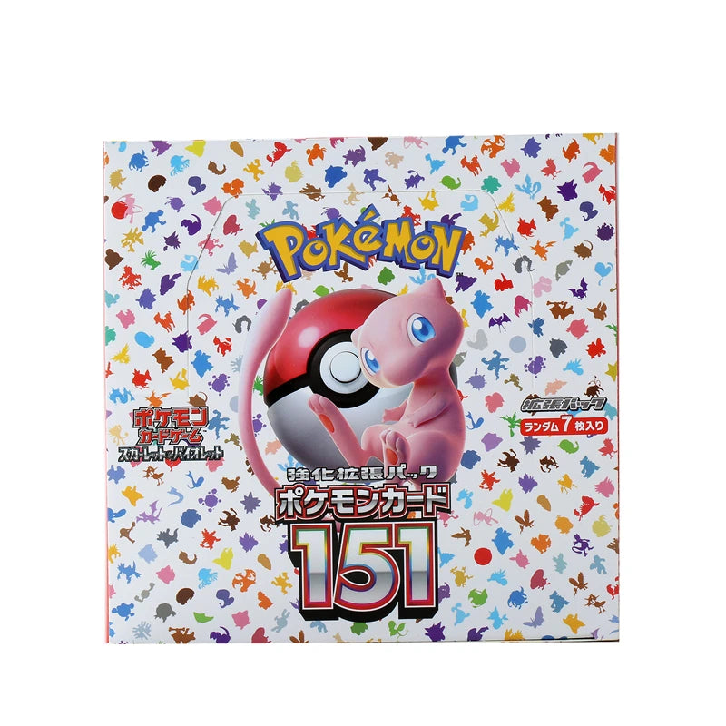 140pcs/Box Pokemon Card Scarlet Violet 151 Japan SV2a Sv11W Zekrom Version TCG Classics Expansion Booster Box Trade Card Gifts