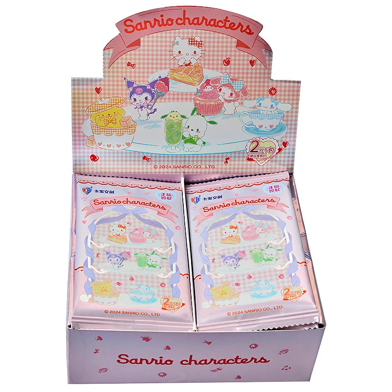 KABAO Original Anime Sanrio Family Kuromi Hello Kitty My Melody Shining Collectible Card Game Trading Card Toys