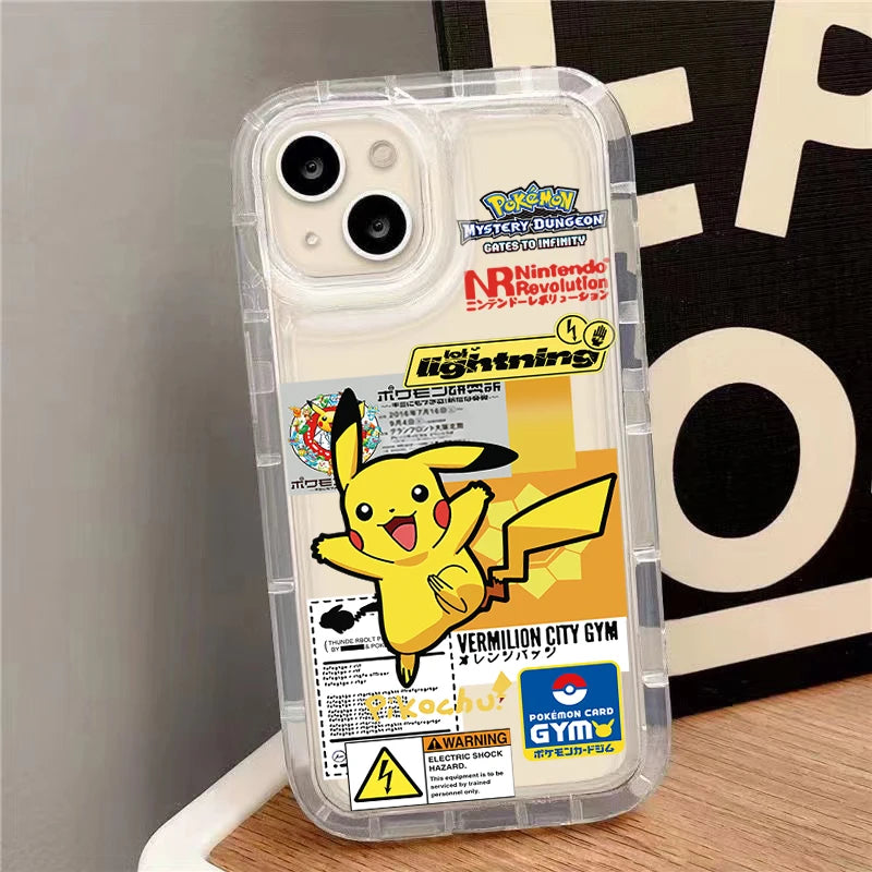 P-Pokemon Cool Pikachu Squirtle Case for Xiaomi Redmi Note 12 13 11 Pro Plus 4G 5G 11S 12S 10 9 8 10S 9S 13C 12C 10C Silicone