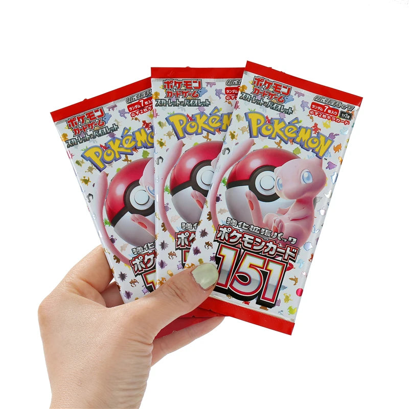 140pcs/Box Pokemon Card Scarlet Violet 151 Japan SV2a Sv11W Zekrom Version TCG Classics Expansion Booster Box Trade Card Gifts