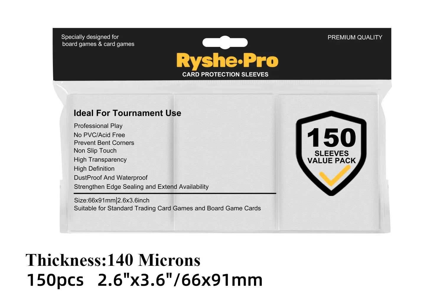 100pcs Clear Card Sleeves for Trading Card Perfect for Double-sleeving and Compatible with Pokemon Mtg Cards Sport Cards