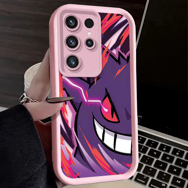 Cartoon P-Pokemon Phone Case For Samsung Galaxy S24 S25 S23 Ultra S22 S21 Plus FE A36 A56 A26 A16 A06 A15 A25 A35 A55 5G Cover
