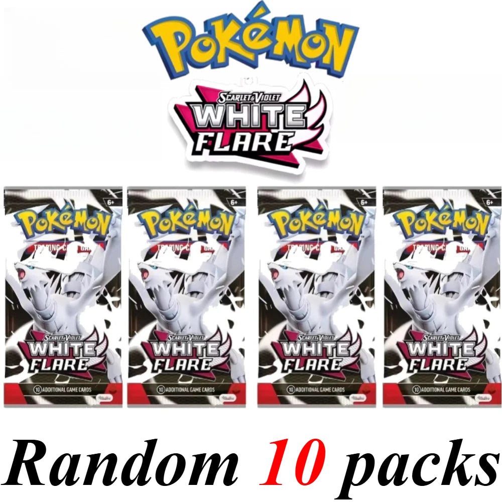Pokémon  Cards 9+1 Per Pack TCG Mega Evolution Phantasmal Flames Booster Box Trading Card Game Collection Set English Pokemon