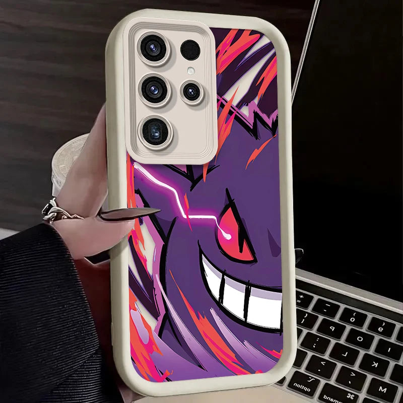 Cartoon P-Pokemon Phone Case For Samsung Galaxy S24 S25 S23 Ultra S22 S21 Plus FE A36 A56 A26 A16 A06 A15 A25 A35 A55 5G Cover