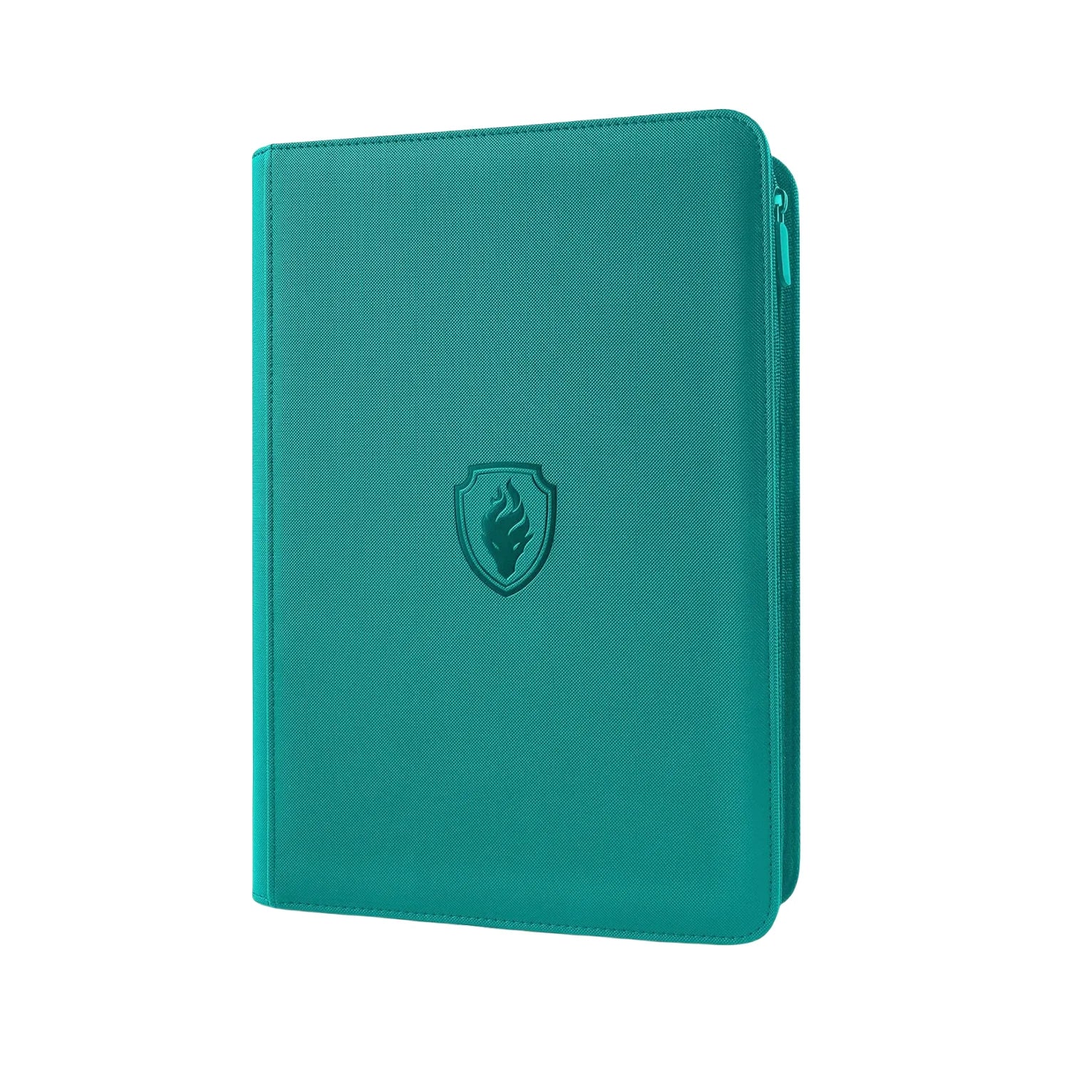 9 Pocket Trading Card Binder, PU Cover Zipper Card Collection Album, Sturdy 360 Side-Loading Card Folder Holder for Game Cards