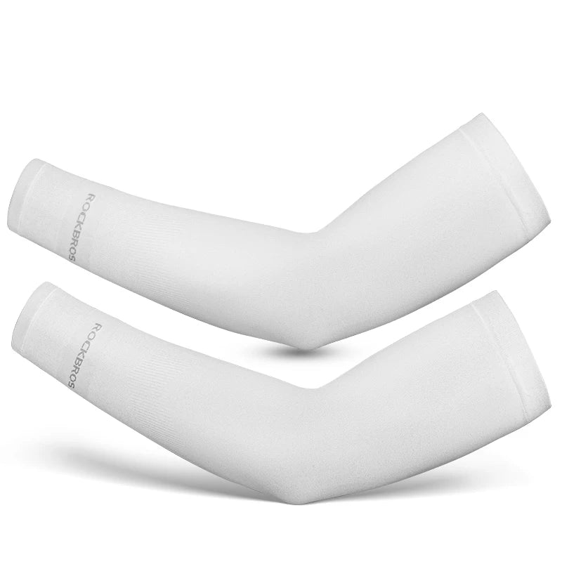 ROCKBROS Ice Silk Bicycle Sleeves Summer Breathable Cycling Arm Protection Outdoor Sun UV Protect Sports MTB Road Bike Sleeves