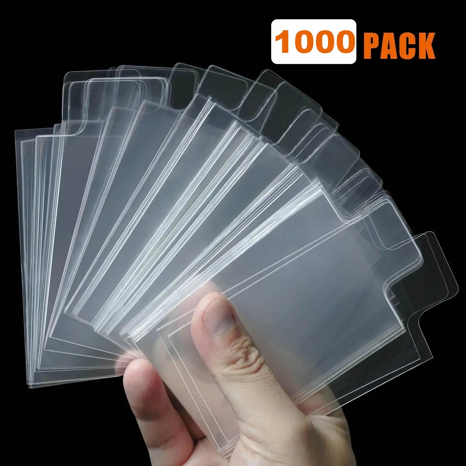 100-1000pcs 65*90mm Raised Type Card Sleeves Fit For Pokemon YuGiOh Game Cards Protector Trading Folder Transparent Case Holder