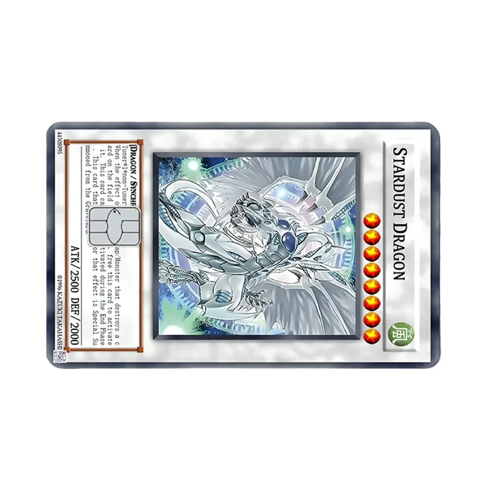 Yu-Gi-Oh! Anime Credit Card Skin Decal No Residue Anti-Scratch Sticker for Credit Debit ATM Card Accessories Toys Gifts