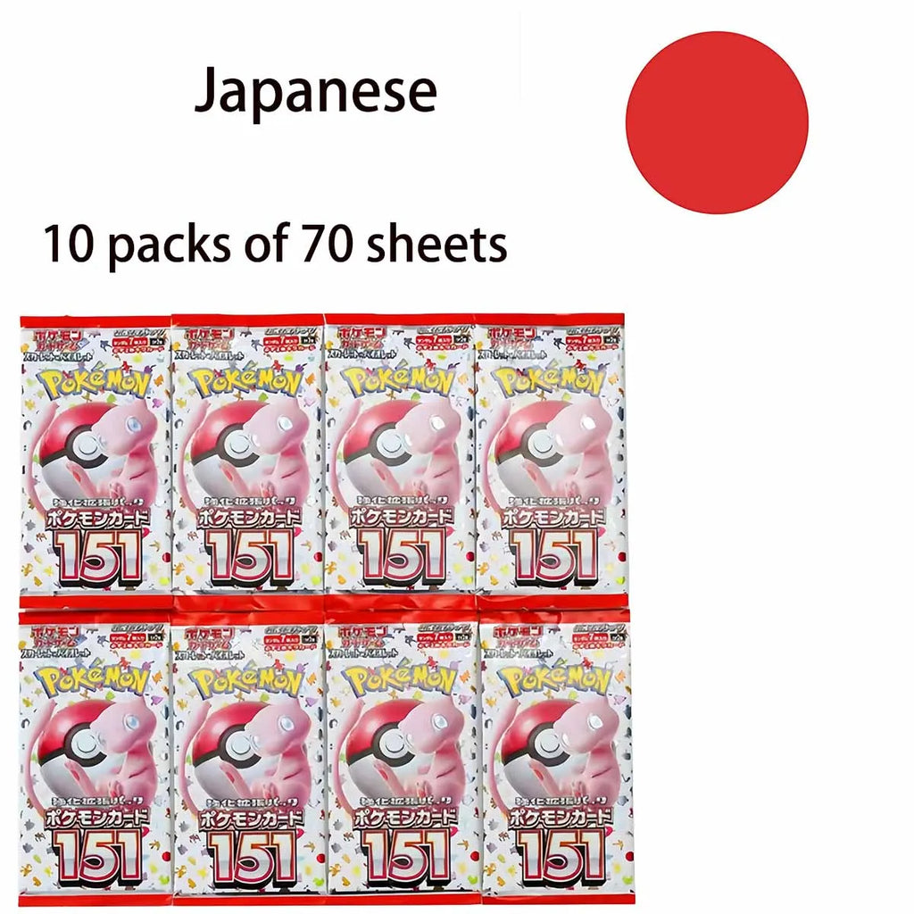 Pokemon Cards TCG 140/Box Scarlet Violet 151 Japan SV2a Sv11W Zekrom Version Classics Expansion Booster Box Trade Card Kid Gifts