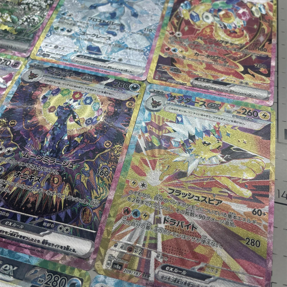 Anime Eeveelution Card Sv8 Eevee Umbreon Sylveon Leafeon Vaporeon  151 High Quality Trading PTCG Hobby Collectible Card Gift
