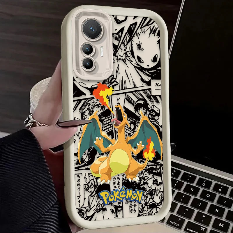 Cartoon P-Pokemon Phone Case for Xiaomi Poco F7 F6 F5 F4 F3 M5s C65 C75 C71 X7 X6 X5 X4 GT X3 NFC M7 M6 Pro 4G 5G Back Cover