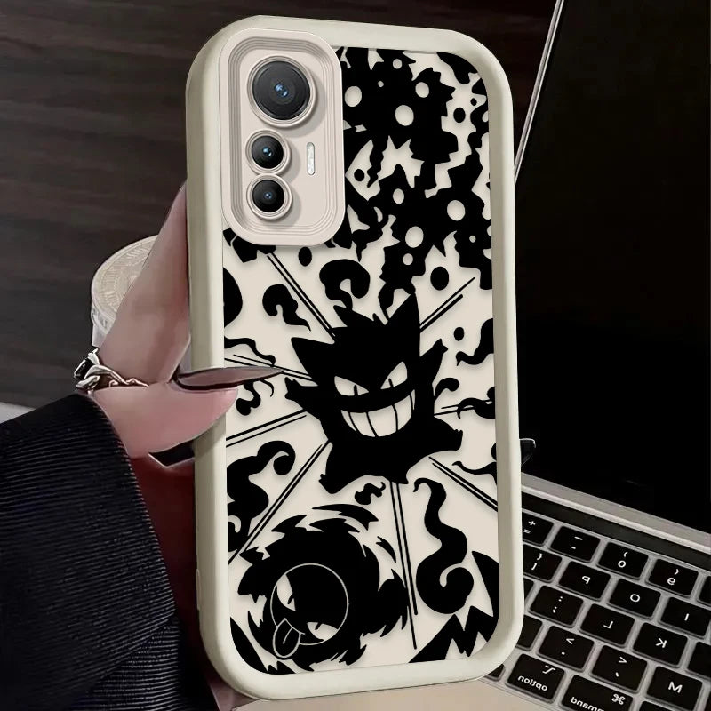 Pokemon Gengar Shockproof Soft Case for Xiaomi Poco X7 X6 X5 X4 GT X3 NFC F7 F6 F5 F4 F3 M5s C65 C75 M6 Pro 4G 5G Printing Cover