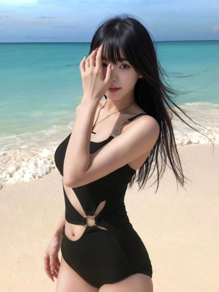 Sexy Cutout Monokini Women 2026 Fashion Hollow Out Design Beach Vacation Swimsuit Chic Spa Resort Wear Summer Bathing Suit