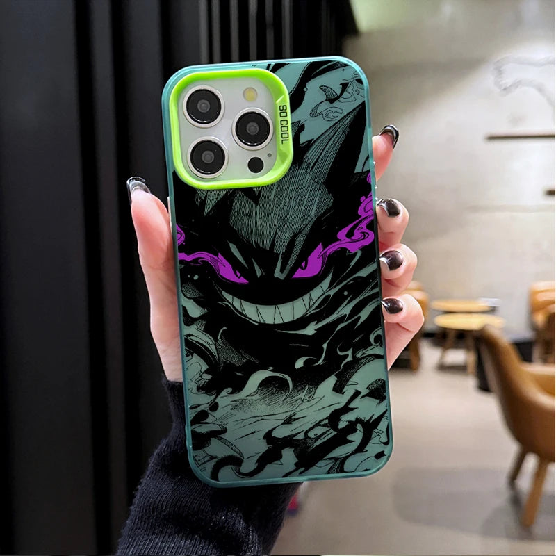 Prank Gengar P-Pokemon Plating Phone Case for Samsung Galaxy S25 Edge S24 S23 S22 S21 S20 Ultra Plus FE A56 A36 A26 Cover